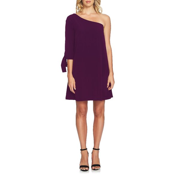 NWT Size 12 CeCe Sophia One-Shoulder Shift Dress - Picture 1 of 4